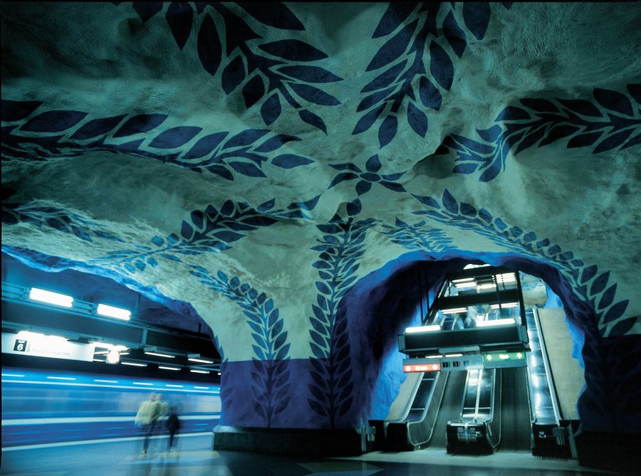 Stockholm, Tunnelbana, Sweden, Швеция, метро, метростанция