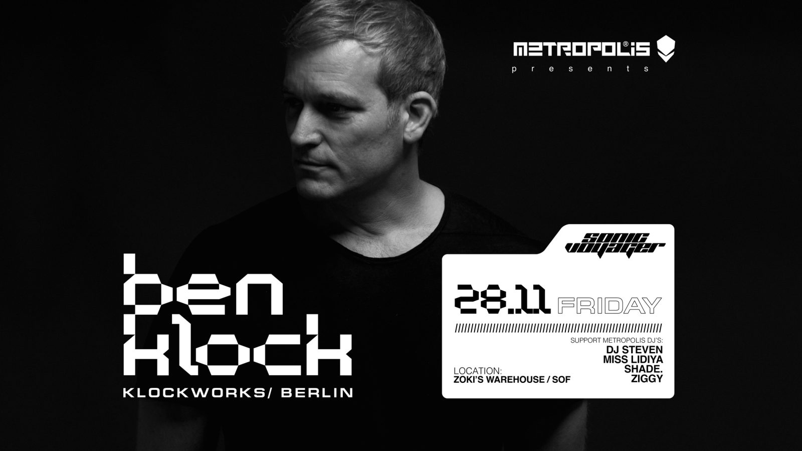 Ben Klock (Klockworks) at Sonic Voyager by Metropolis