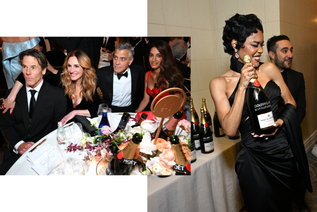 Блясък, шампанско и Холивуд – виж как Moët & Chandon озарява Златния Глобус