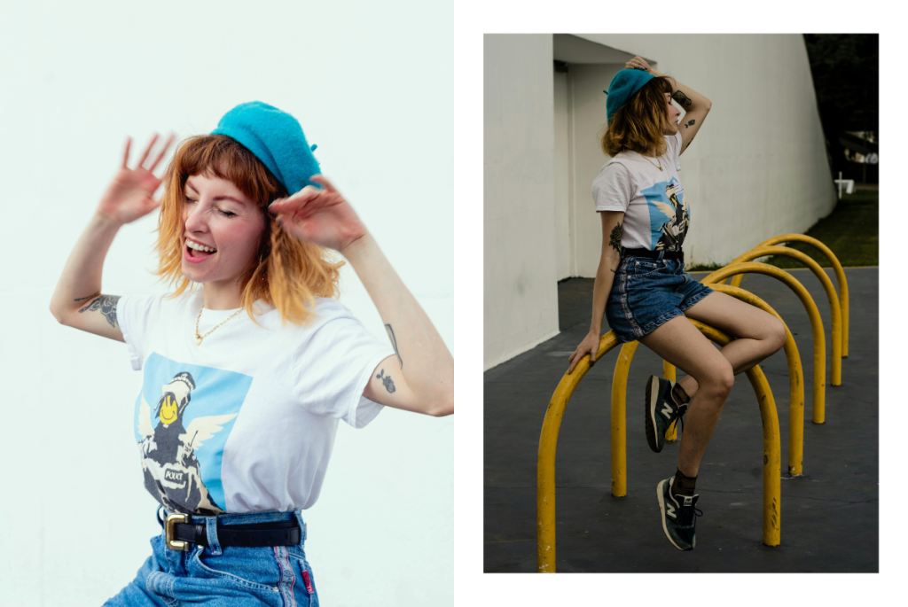 New Balance не се страхуват от цвят. Те могат да бъдат финален щрих на летен, цветен аутфит, който е свеж, спонтанен и градски.
Визия:Любими къси панталони, ефирен топ и разбира се аксесоари – цветна барета, колие, обици. Обувките завършват визията, без да я засенчват, и ти позволяват да се движиш свободно, сякаш улицата е твоя сцена. Избери New Balance в нюанс, който допълва аутфита ти или неутрален за да не превзема визията. 
