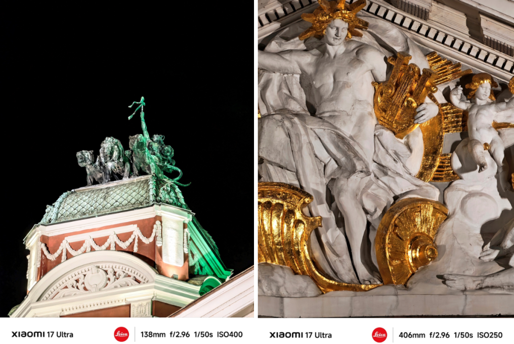 Нощните светлини на София през обектива на Xiaomi 17 Ultra