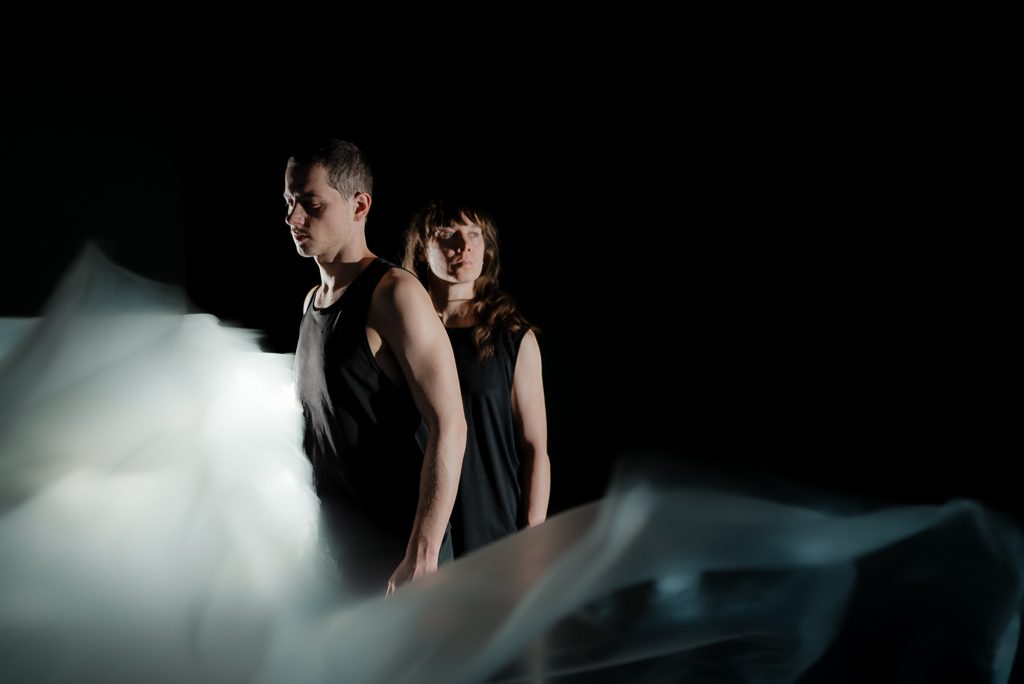 Спектакълът без думи OKO на сцената в Топлоцентрала